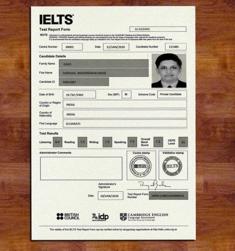 Buy IELTS Certificate Online