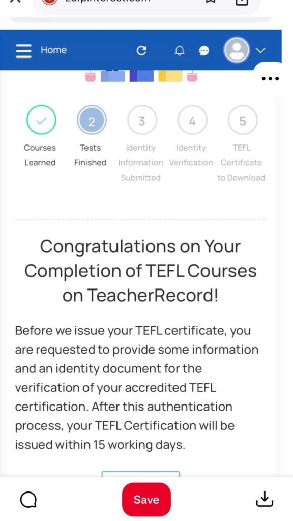 Résultats TEF valides en ligne