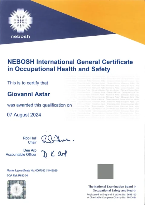 Buy NEBOSH certificate online