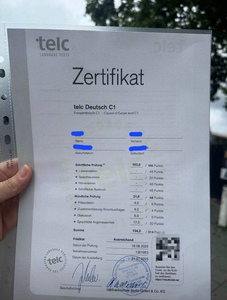 Goethe and Telc Certificates Online
