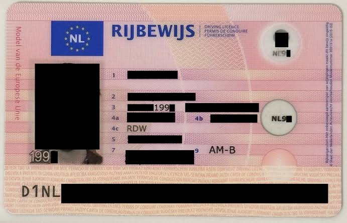 Netherlands Drivers License 